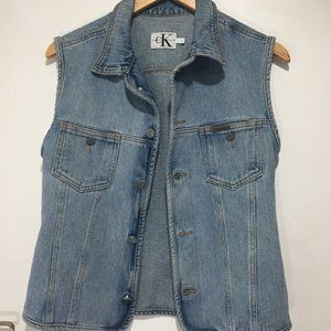 VINTAGE CALVIN KLEIN JEANS VESTS SIZE L